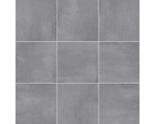 Grå golvplattor, kvadratiskt arrangerade