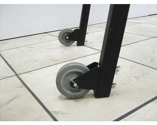 Hjul på en arbetsbänk