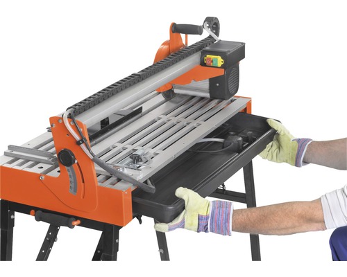 Kakelskärare med vattenuppsamlingsbricka