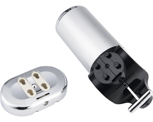 Väggmonterad tvålpump med hållare