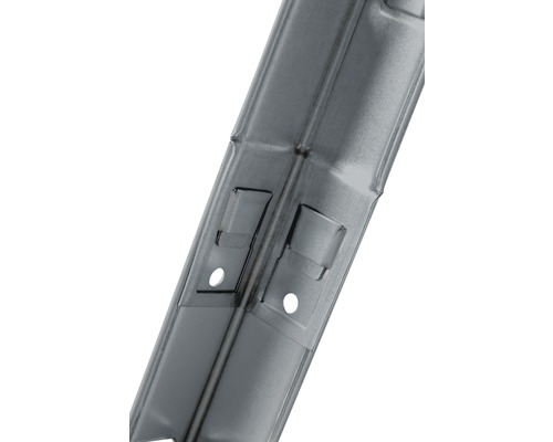 Metallstativprofil med fästhål