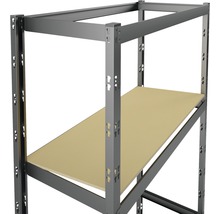 Förvaringshylla SCHULTE REGALWELT 193x128x60cm metall/trä 4 hyllplan max. 800kg