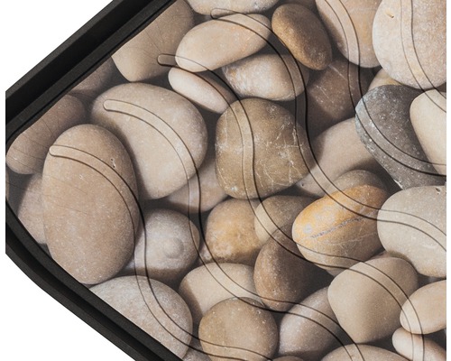 Dörrmatta med stendekor och räfflad yta