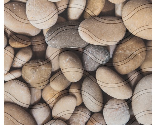 Dekorativ platta med stenmotiv