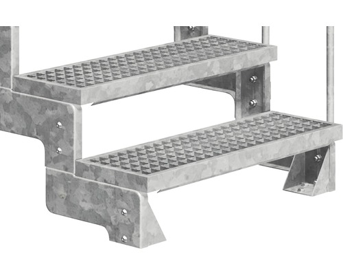 Metalltrappa med två steg