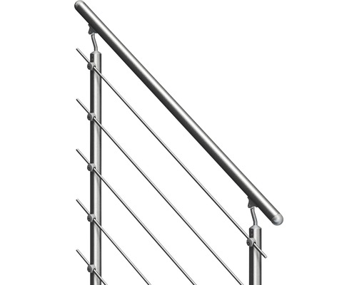 Räcke i rostfritt stål med vajrar