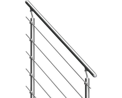 Rostfritt stålräcke med vajrar