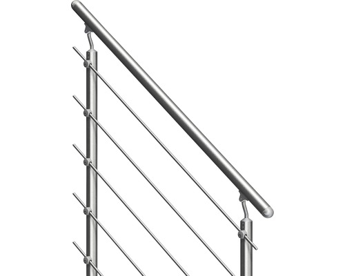 Rostfritt stålräcke med vajrar