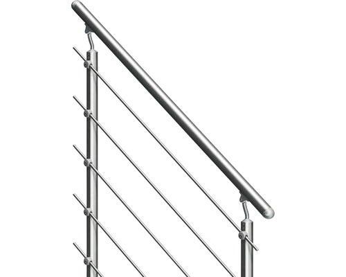 Räcke i rostfritt stål med vajerfyllning