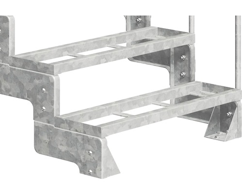 Metalltrappa med två steg