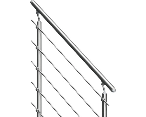 Räcke med vajrar i rostfritt stål