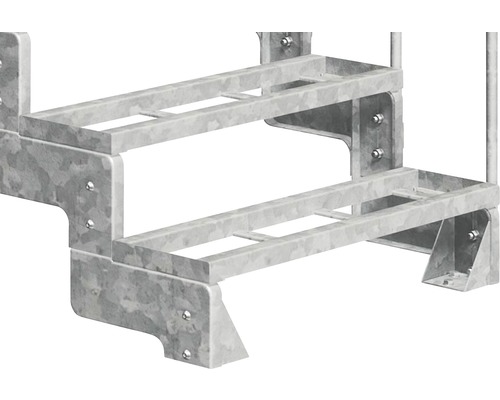 Metalltrappa med två steg