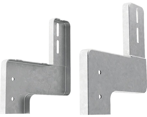 Detaljvy av ett metallfäste