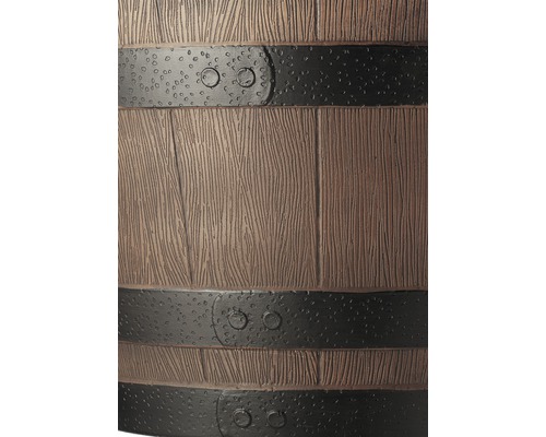 Detaljvy av en blomkruka i tunndesign med svarta dekorativa band