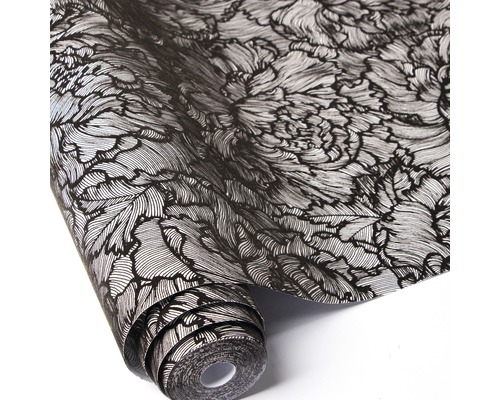 Tapetrulle med blommönster