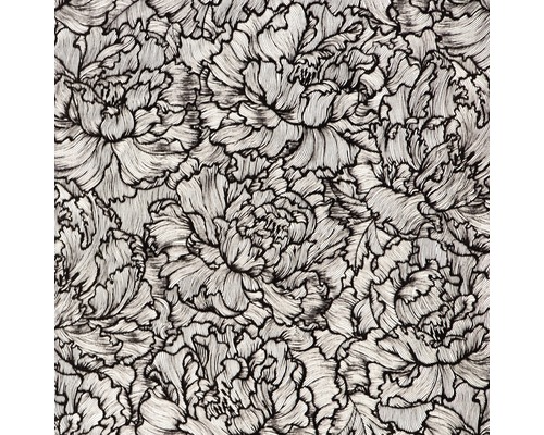 Blommig tapet med pionmönster