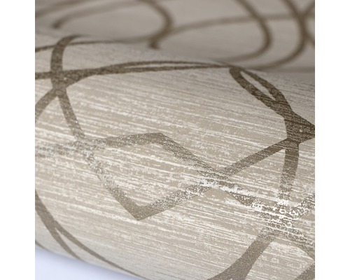 Närbild av en tapet med geometriskt mönster