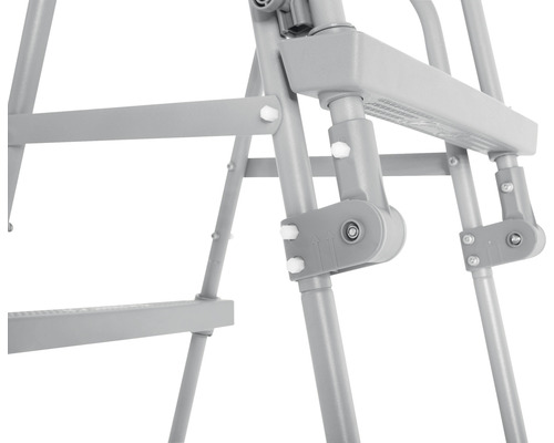 Detalj av en hopfällbar trappstege