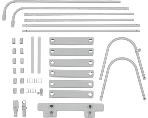 Enskilda delar av en torkställning av metall