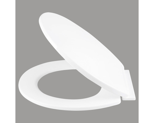 Toalettsits av plast, öppen