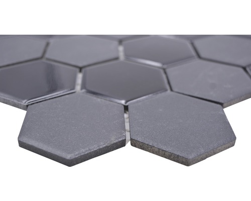 Sexkantig kakelmatta