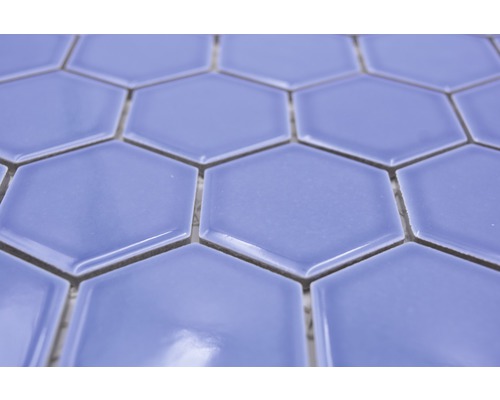 Närbild av sexkantiga keramiska plattor