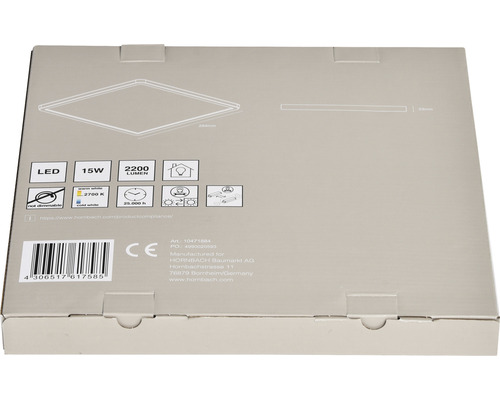 Förpackning för LED-lampa med 15 watt och 2200 lumen ljusstyrka