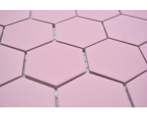 Närbild av hexagonala plattor