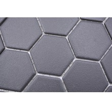 Närbild av hexagonala plattor