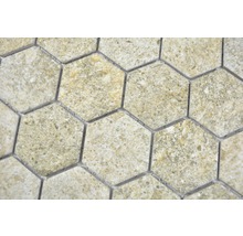 Mosaik keramik Hexagon HX CURIO GB beige matt 32,5x28,1 cm-thumb-3