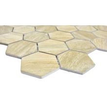 Mosaik keramik Hexagon curio HX CURIO HB beige brun matt 32,5x28,1 cm-thumb-2
