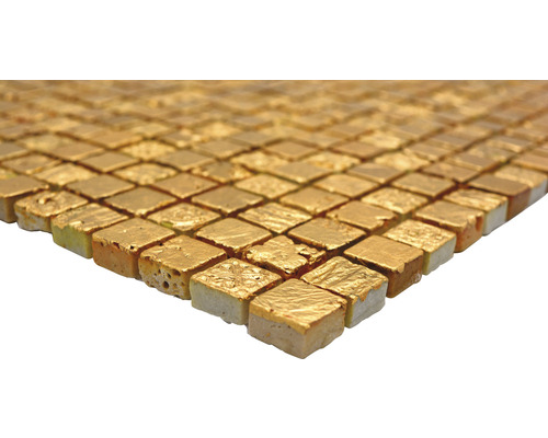 Mosaikplattor med guldbeläggning