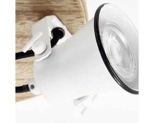 Vit taklampa med justerbar spot för inomhusbelysning