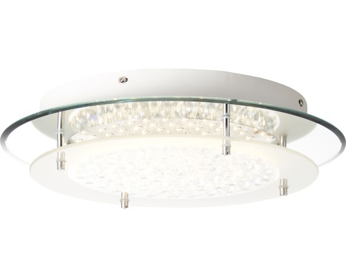 Taklampa av glas och metall