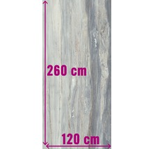 Dekorativ platta, 260 cm lång, 120 cm bred