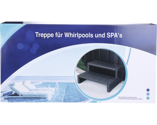 Förpackning av en trappa för bubbelpooler och spa