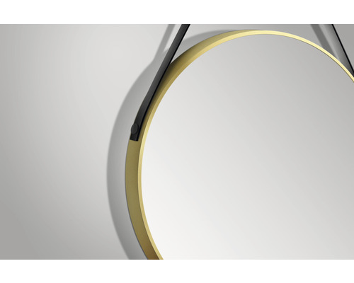 Rund spegel med upphängning