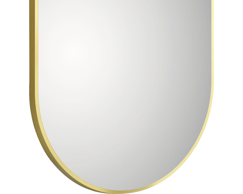 U-formad spegel med ram