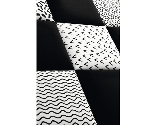 Ljudabsorbent med olika mönster