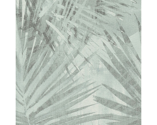 Närbild av en textil med palmbladmönster