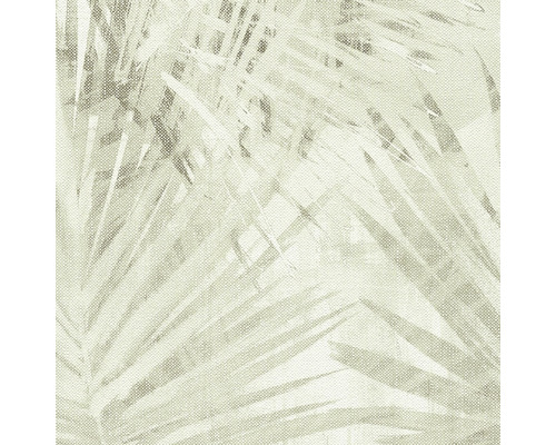 Närbild av en tapet med palmbladmönster