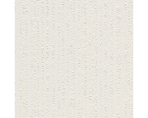 Vit strukturtapet med vertikalt mönster