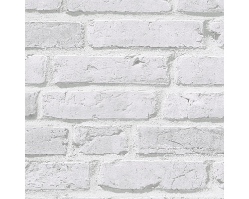 Närbild av en tapet med tegelstensmönster.