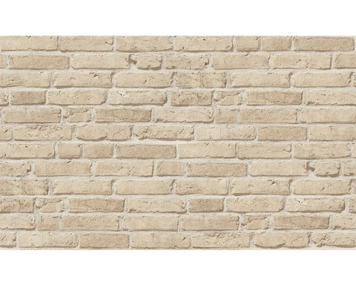 Tapet i stenimitation med tegelmönster