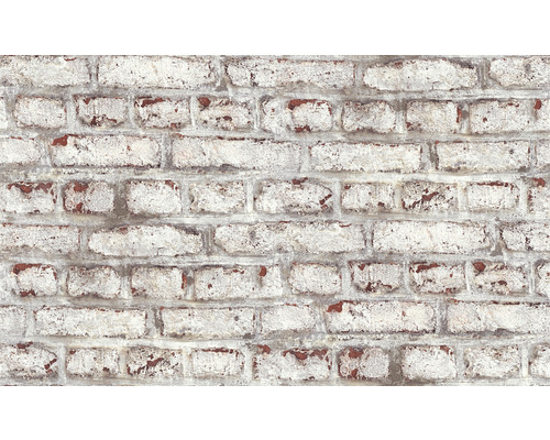 Närbild av en tapet med tegelstensmönster