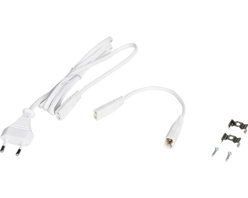 Anslutningsset med kontakt, anslutningskabel och fästmaterial