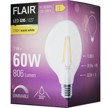 Flair LED-lampa G95 E27 på förpackning