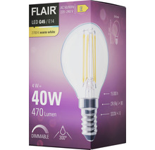 Klotlampa FLAIR LED G45 E14 4W(40W) 470lm 2700K varmvit dimbar klar
