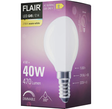 Klotlampa FLAIR LED G45 E14 4W(40W) 470lm 2700K varmvit dimbar matt-thumb-6