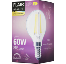 Förpackning för en dimbar Flair LED-lampa G45/E14